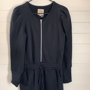 Chaser Black Sweat Jumpsuit
